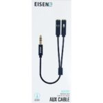 Eisenz AUX 3.5MM Jack Earphone -Microphone Audio Splitter - AUX202