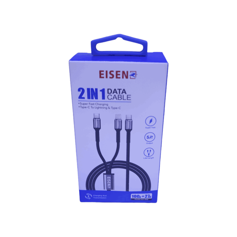 Eisenz 2 in 1 Cable Usb Type-C To Lightning + Usb Type-C - EZ-056