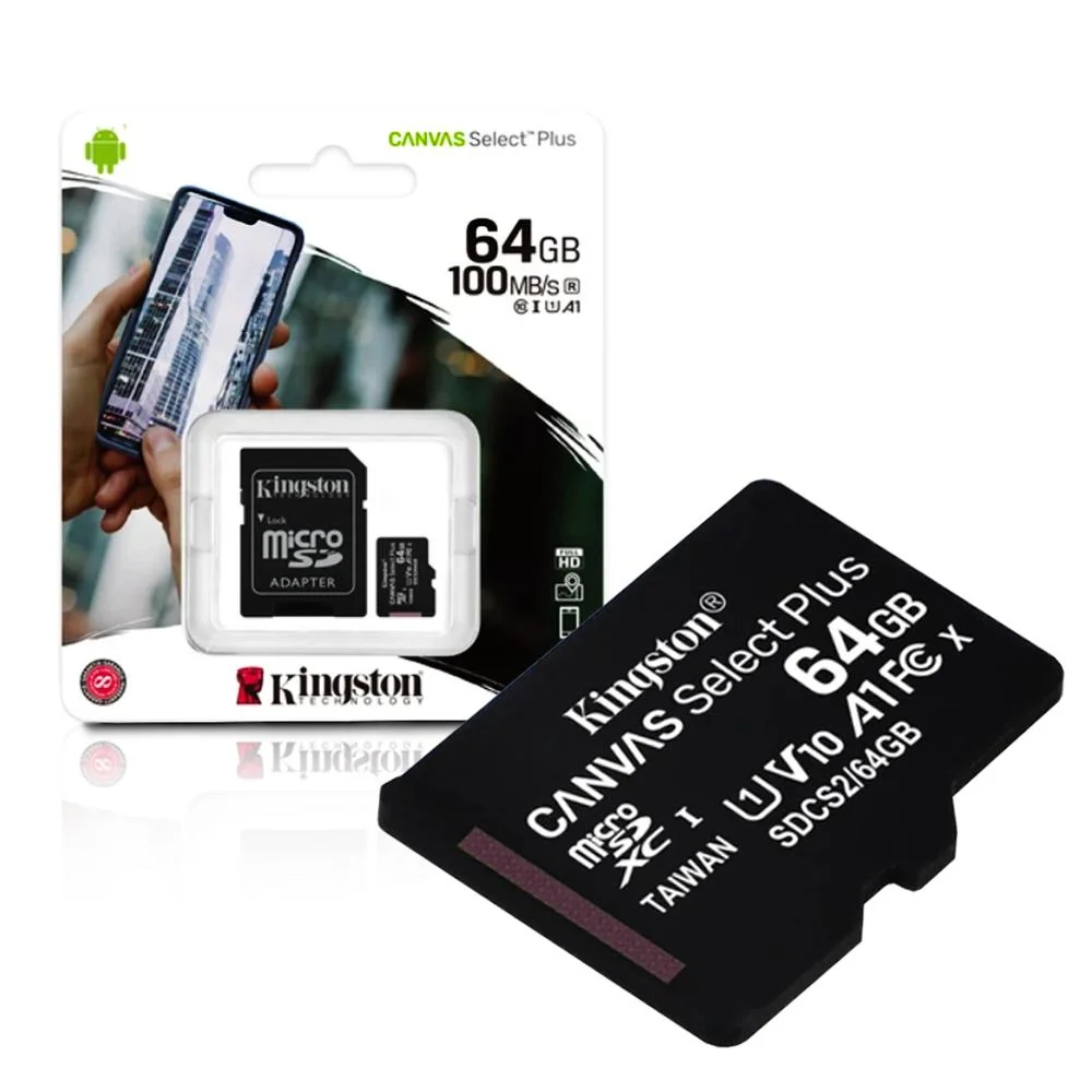 Kingston Micro SD 64GB Cl10 Canvas S.Plus SDCS 64GB Kingston Micro SD 64GB Cl10 Canvas S.Plus SDCS 64GB