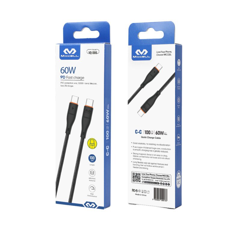 Miccell Type C To Type C 1M 60W VQ D06