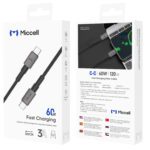 Miccell Usb To Lighting 3A Fast Charging 1.2m VQ-D34