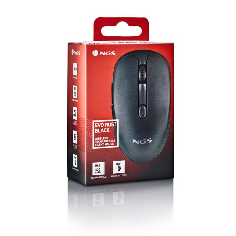 NGS Mouse Wireless Fog Pro 1000dpi 2tasti Black