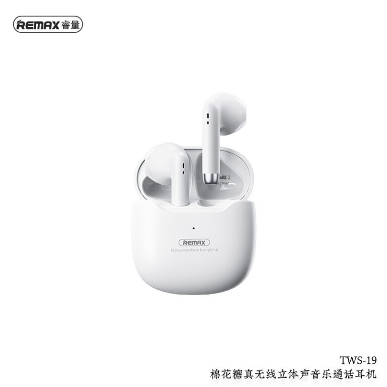 REMAX Marshmallow Series True Wireless Stereo Earbuds for Music&Call TWS-19 White