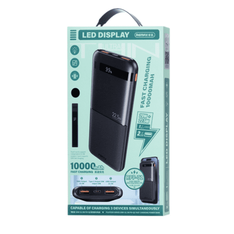 REMAX Piloteer Series 20W+22.5W Fast Charging Power Bank 10000mAh RPP-71 White