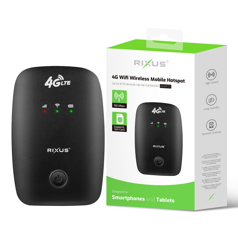 Rixus RXMF01 Wifi Wireless Mobile Hotspot Black Rixus RXMF01 Wifi Wireless Mobile Hotspot Black