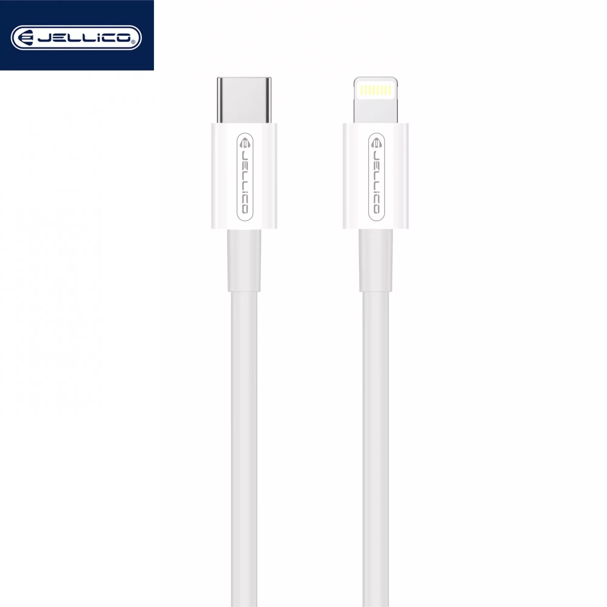 Jellico USB-C/Type C to Lightning Cable (3.1 A) 1 meter B1 (Box/blister) white